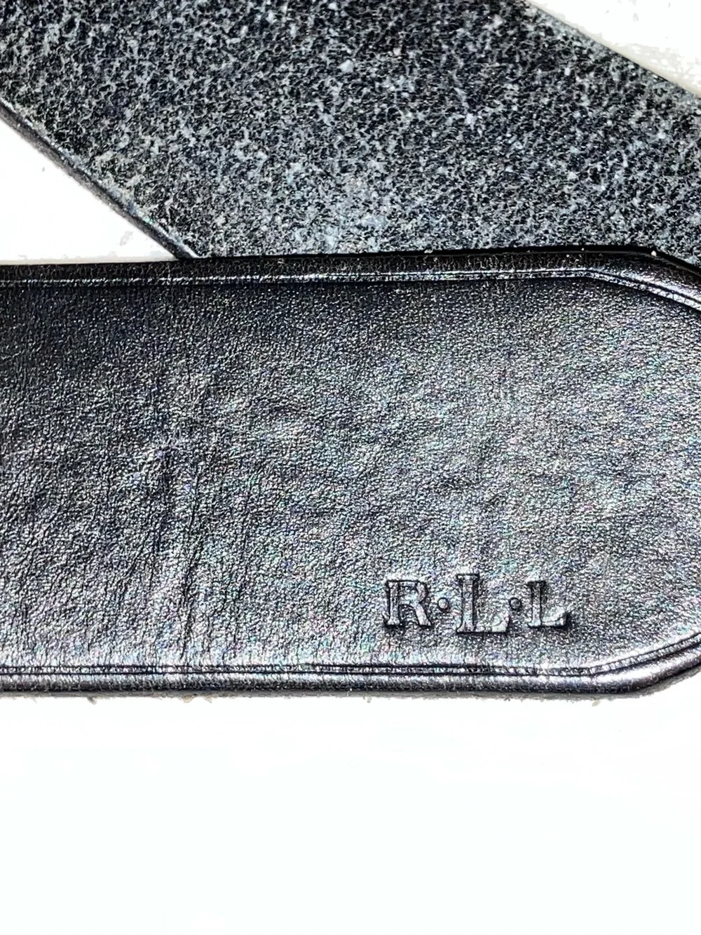 Ralph Lauren vintage leather D ring equestrian belt sz XL 48” silver buckle